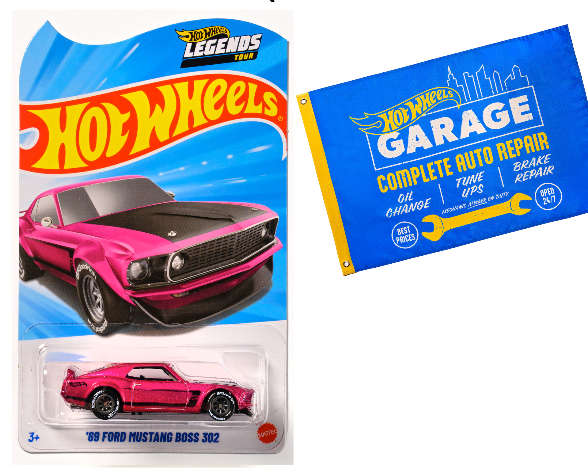 2026 Legends Tour Bundle - Ford Mustang Boss 302 + Flag | Legends